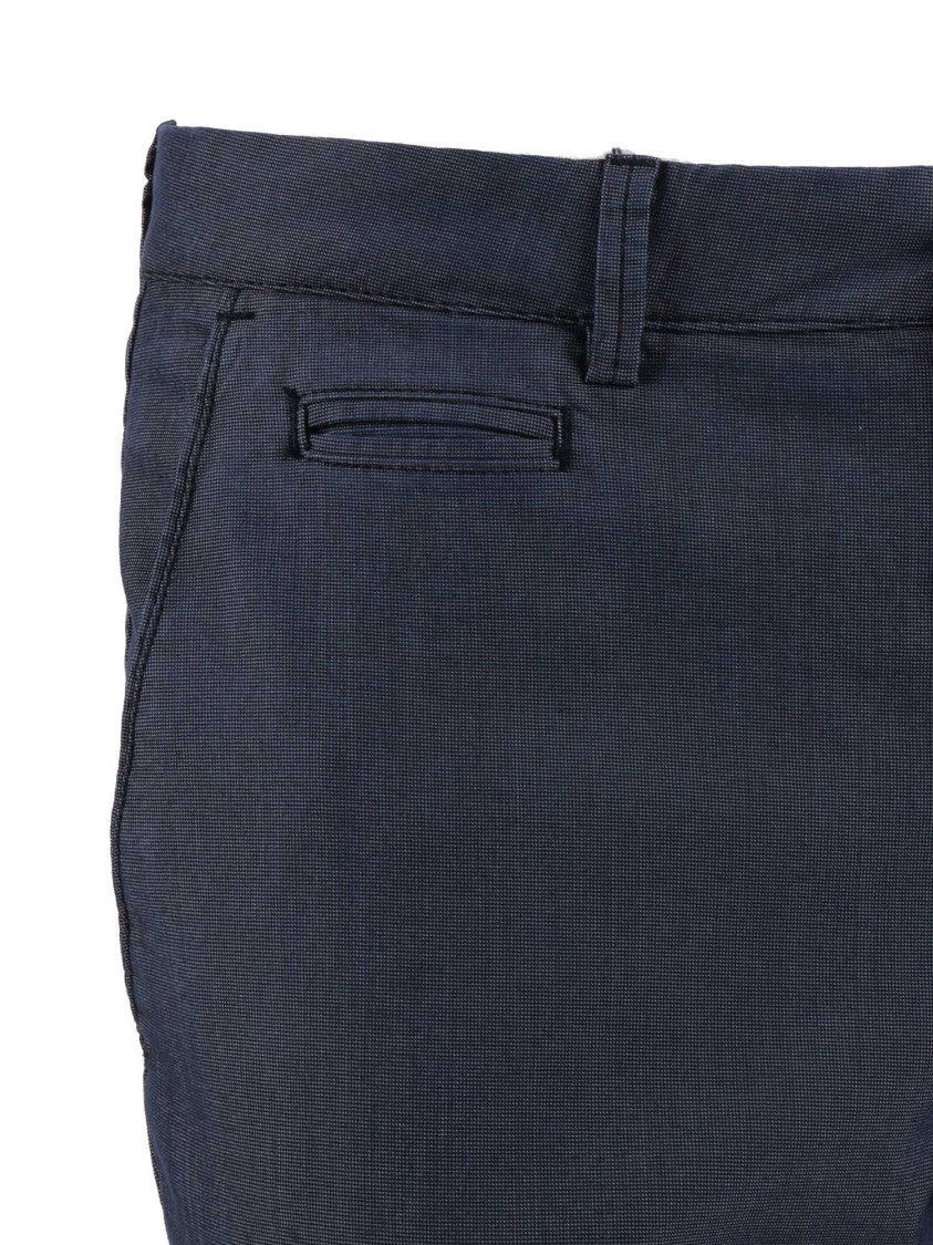 Briglia Tailored Slim Fit Textured Straight-Leg Pants