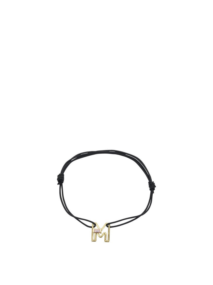 Aliita Gold-Tone Initial Pendant Bracelet With Adjustable Length
