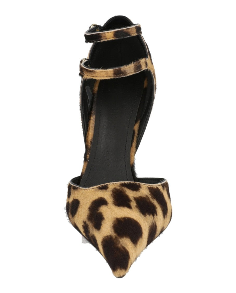 Ferragamo Vidya Suede Leopard Print Wedges