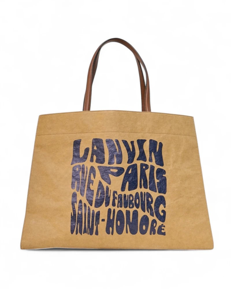 Lanvin Medium Brown Kraft Tote Bag