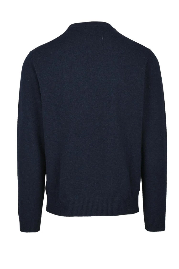 Luigi Borrelli Napoli Sweater Cashmere Wool Silk - Blue