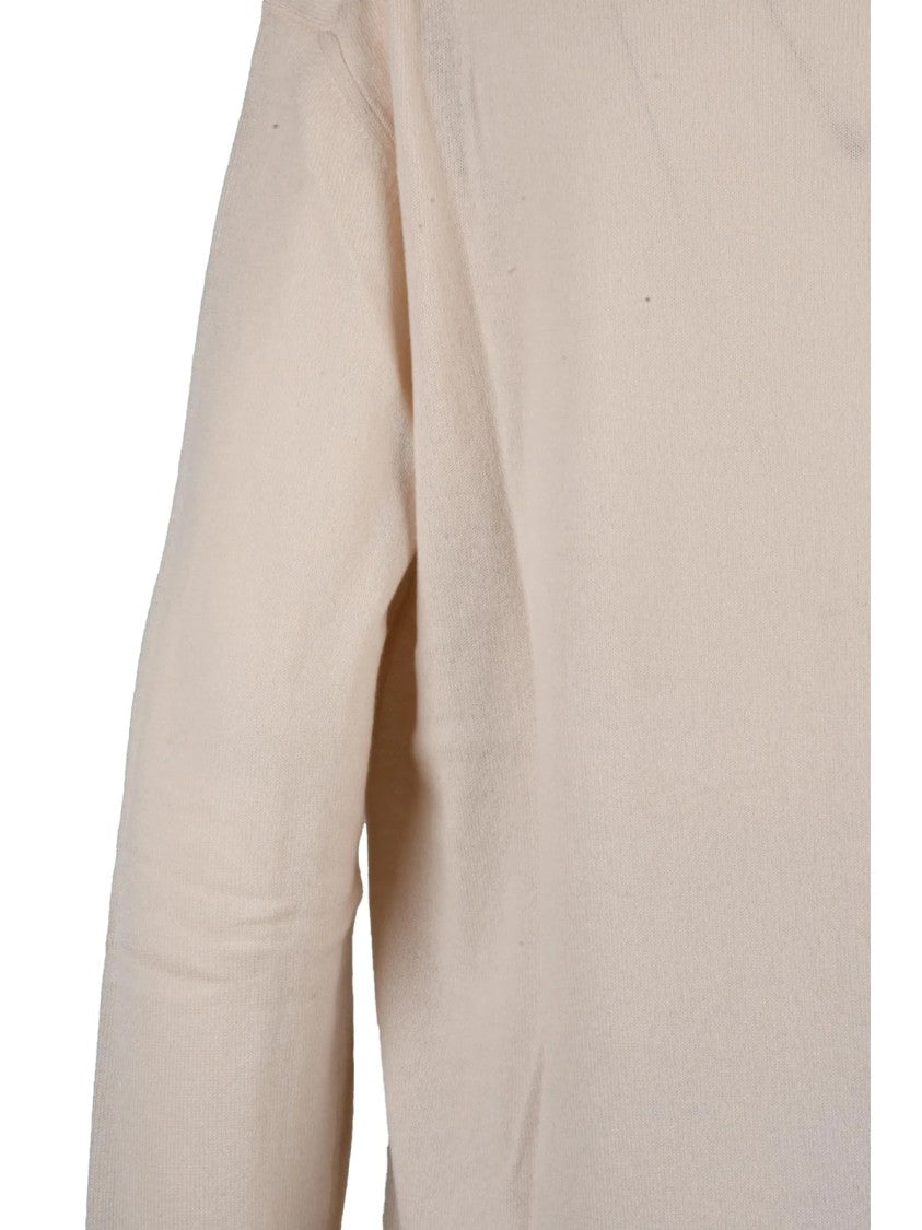 Be You Cashmere Knit Pullover With Classic V-Neck And Ribbed Cuffs