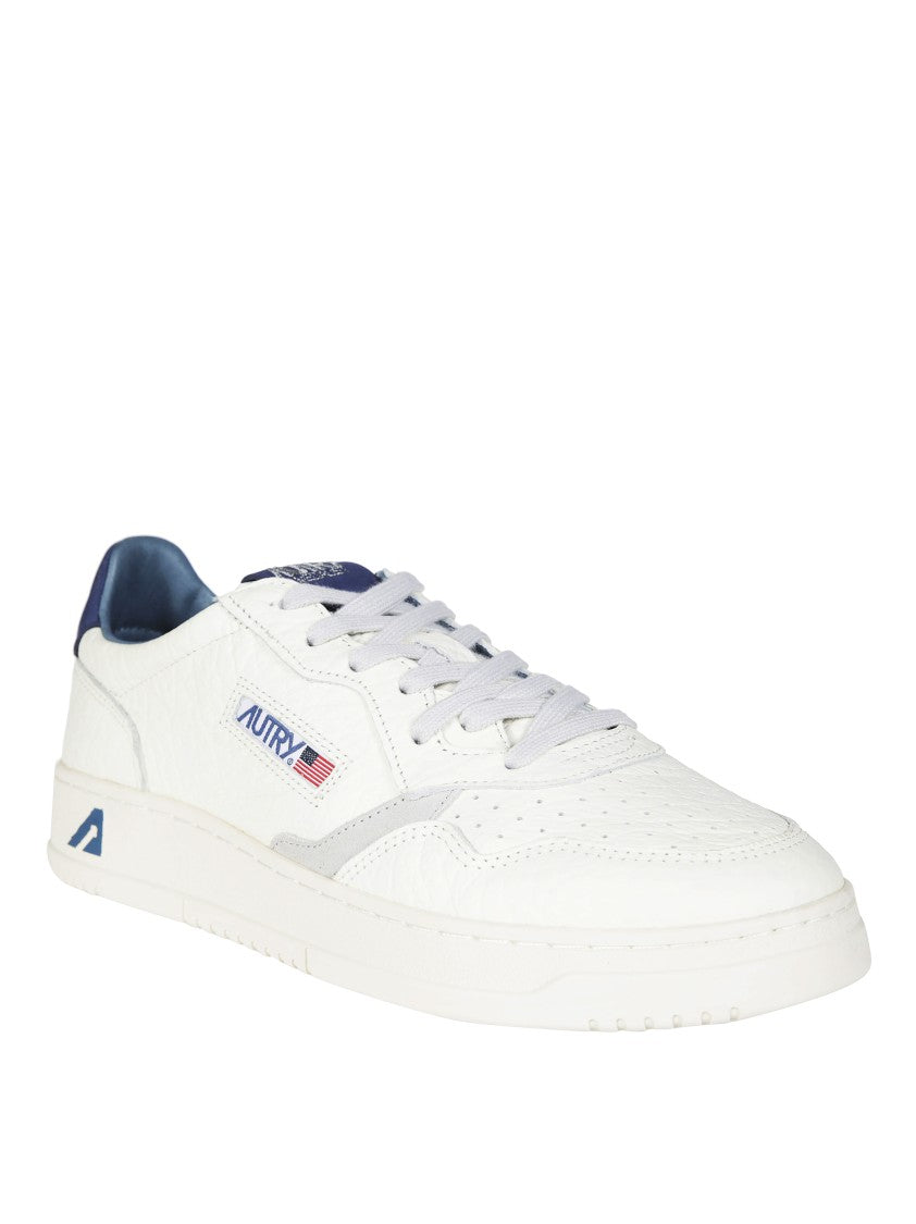 Autry White Medalist Low Leather Sneakers