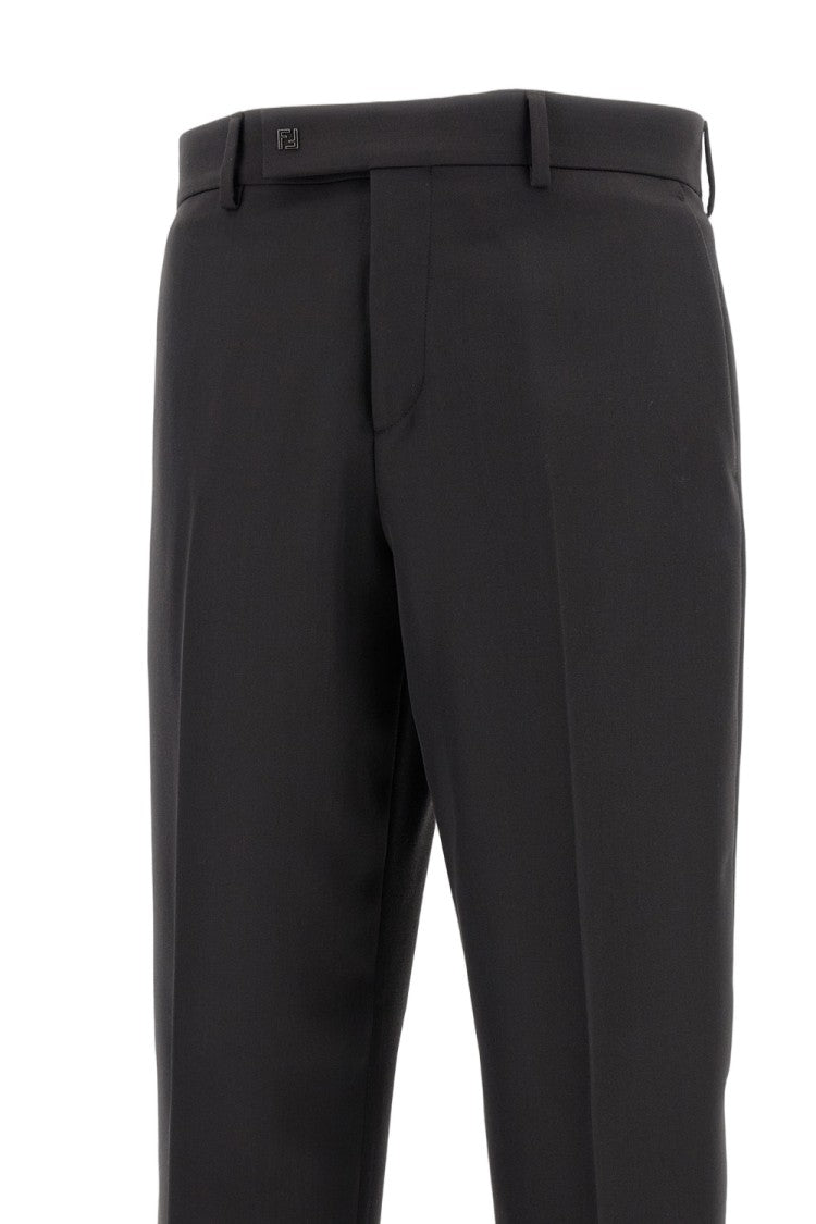 Fendi Brown Wool Trousers