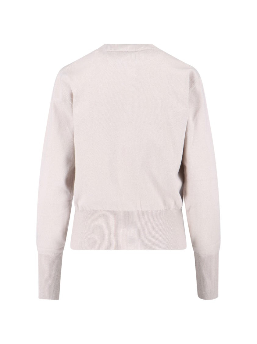 Vivienne Westwood White Bea Logo Cotton Cardigan