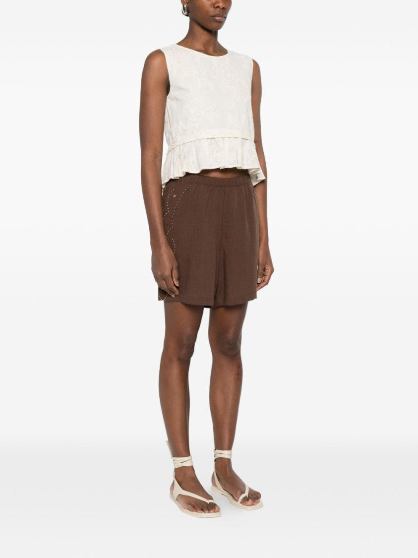 Liu Jo Sleeveless Eyelet Embroidered Day Dress
