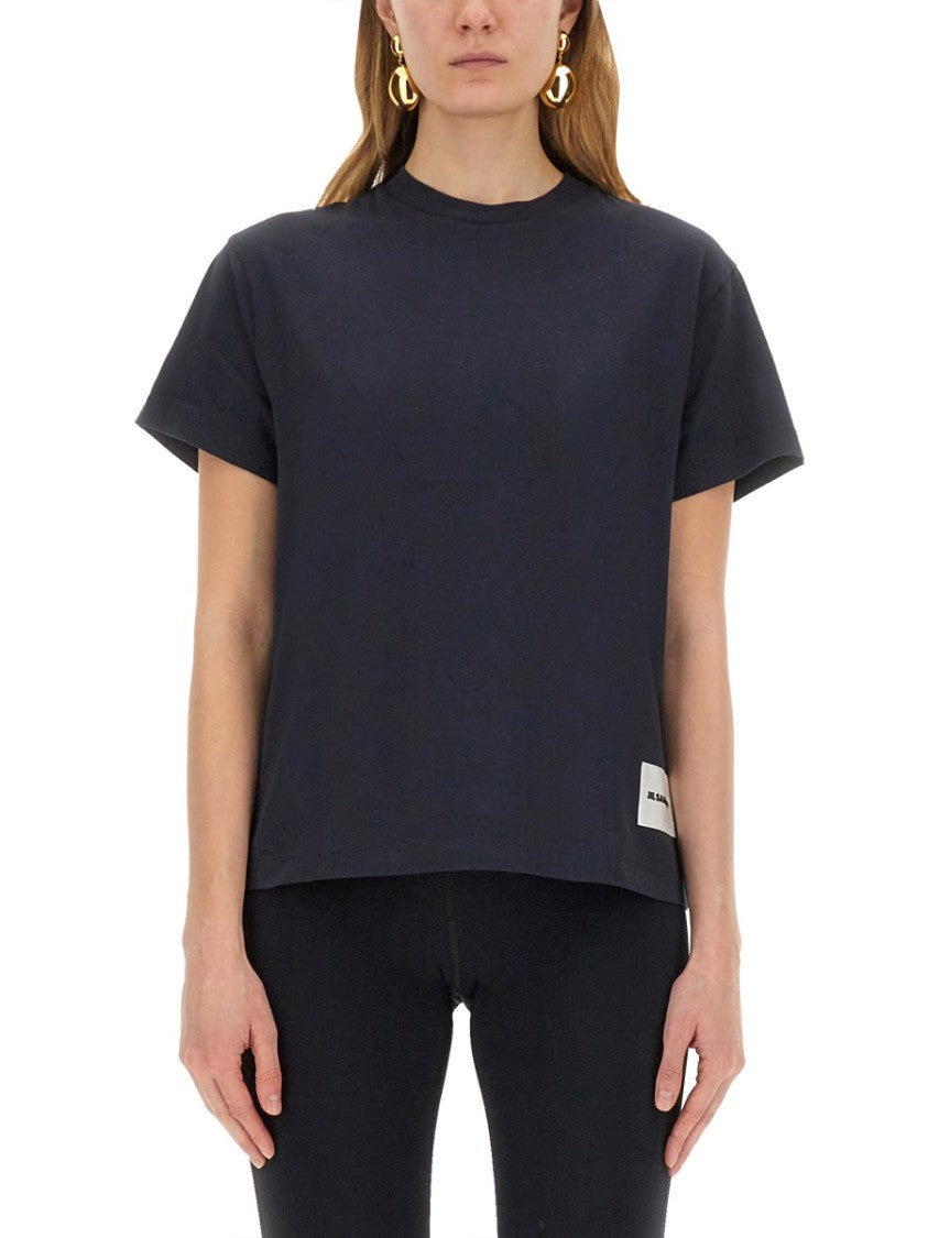 Jil Sander Regular Fit Cotton Crewneck T-Shirt