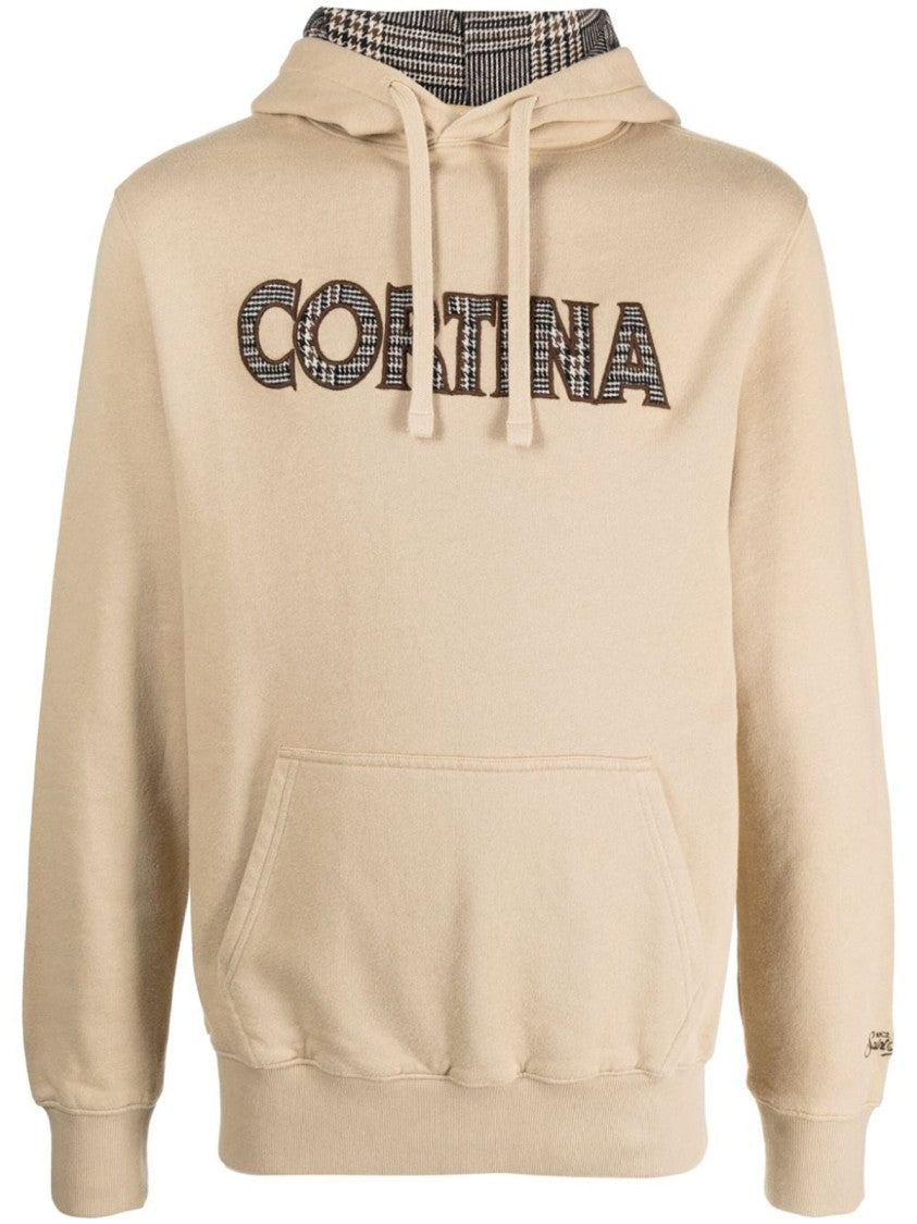 Mc2 Saint Barth Relaxed Fit Beige Hoodie
