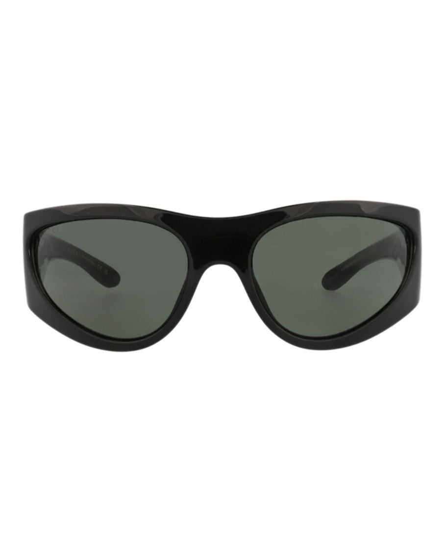 Gucci Shield-Frame Injection Sunglasses