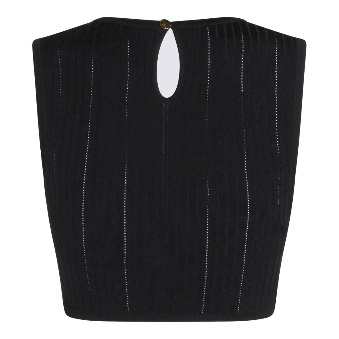Elisabetta Franchi Refined Black Top With Clean Lines