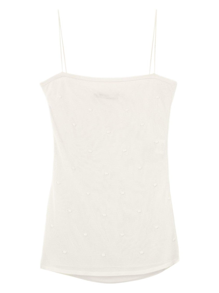 Jacquemus Off-White Fine Knit Square Neck Top