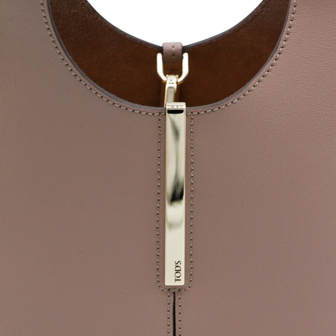 Tod's Muted Pink Leather Tote Bag