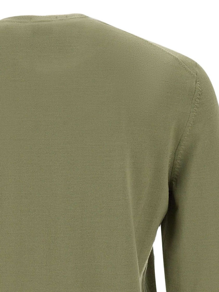 Boss Olive Green Classic Crew Neck Sweater