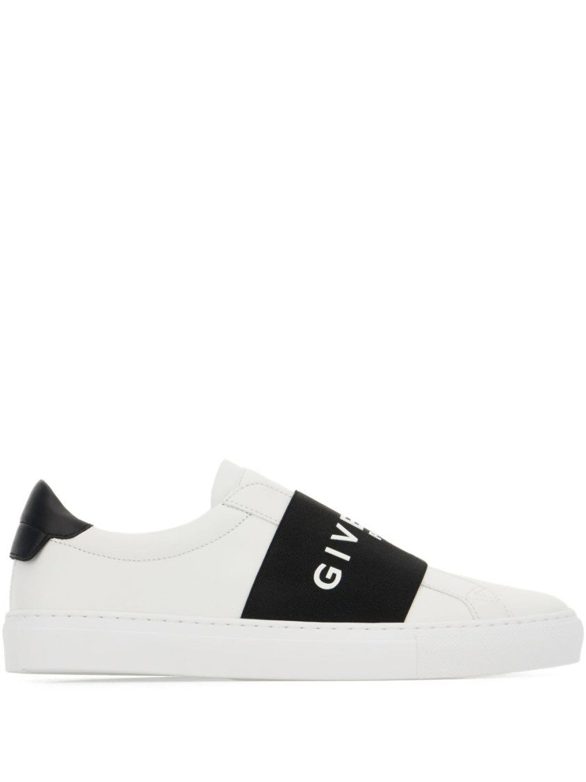 Givenchy Slip-On Sneakers With Black Band Logo Detail
