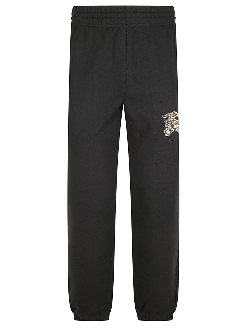 Burberry Embroidered Logo Check Side Slip Pocket Trousers