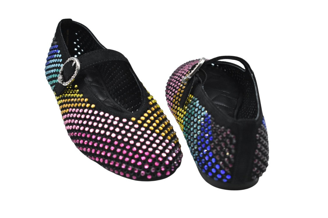 Kurt Geiger Perforated Black Mary Jane Shoes