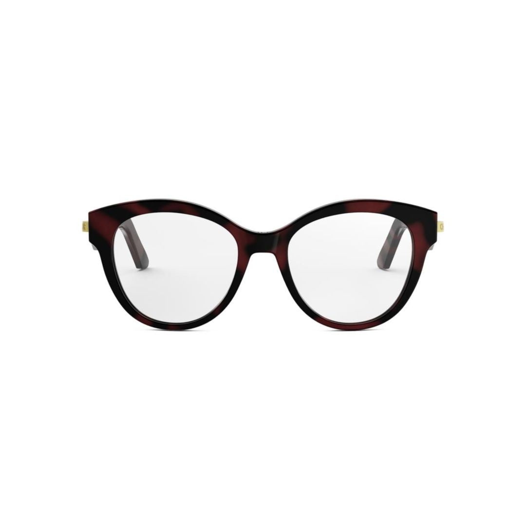 Dior Cd50129i Rounded Tortoiseshell Cat-Eye Acetate Eyeglasses