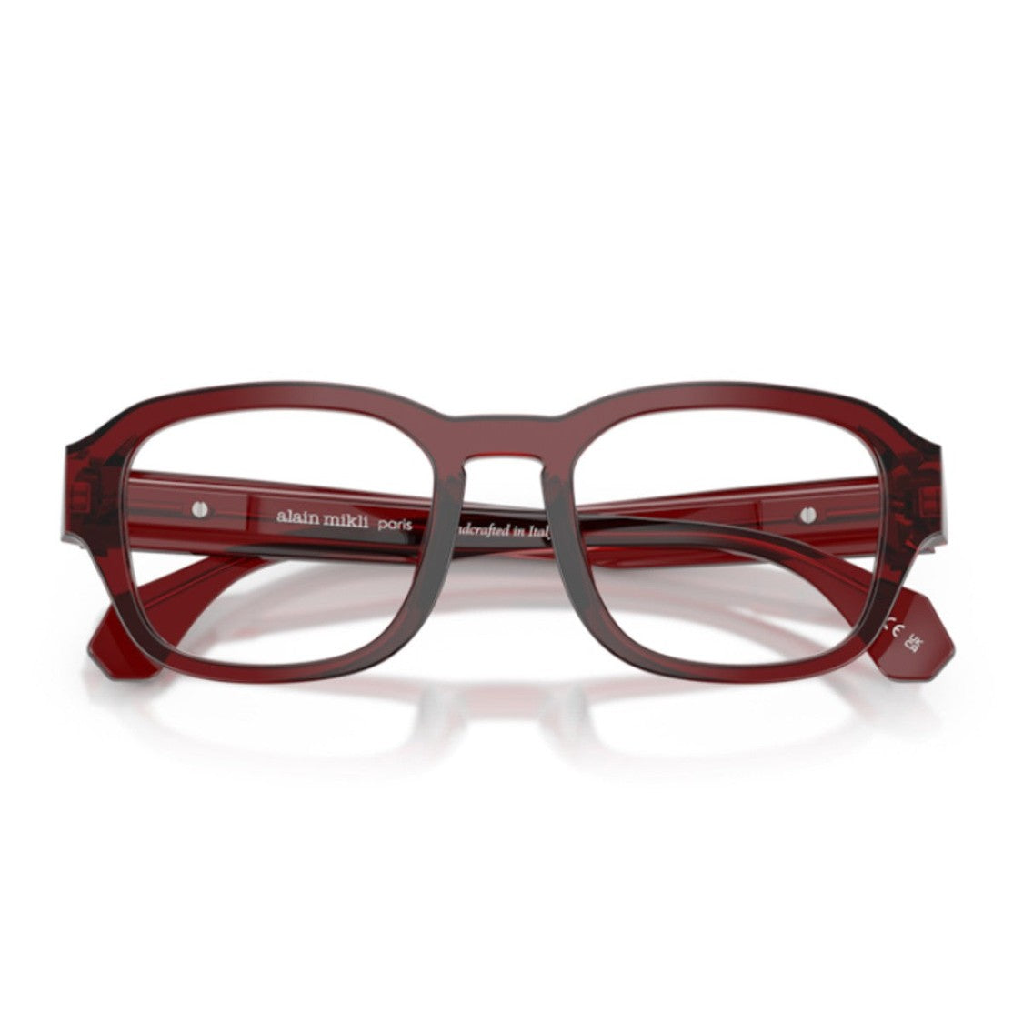 Alain Mikli Bordeaux A03512m Acetate Transparent Square Sunglasses