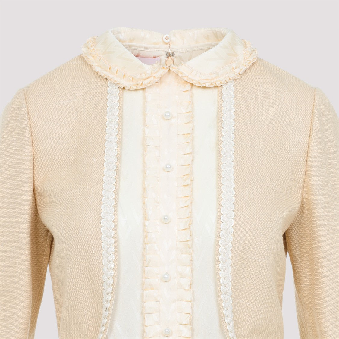 Valentino Feathers Light Pink Viscose Mini Dress