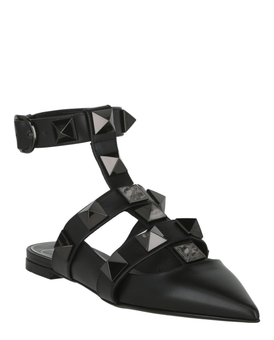Valentino Roman Stud Ballerina Shoes