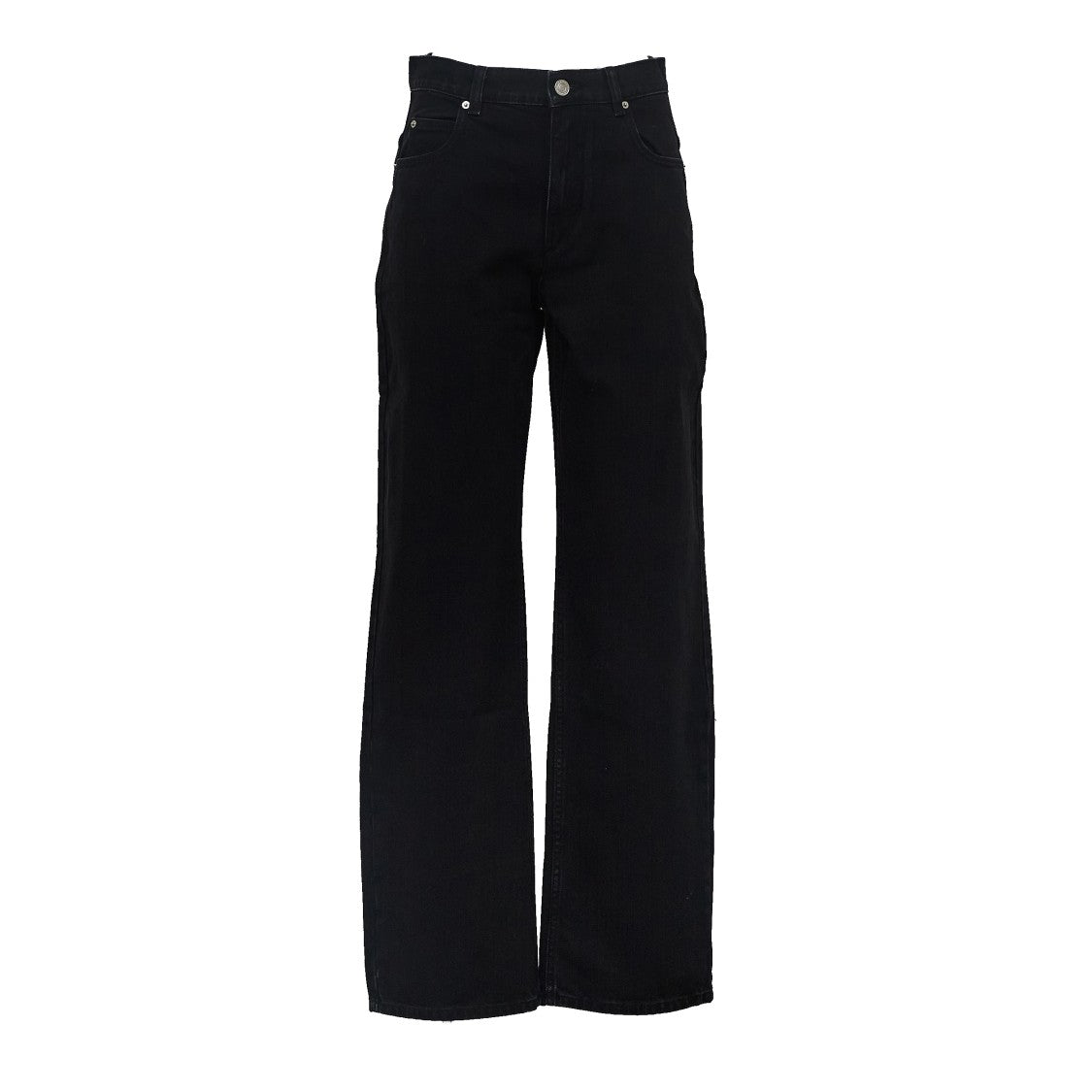 Isabel Marant Timeless Black Denim Pants With Classic Five-Pocket Design