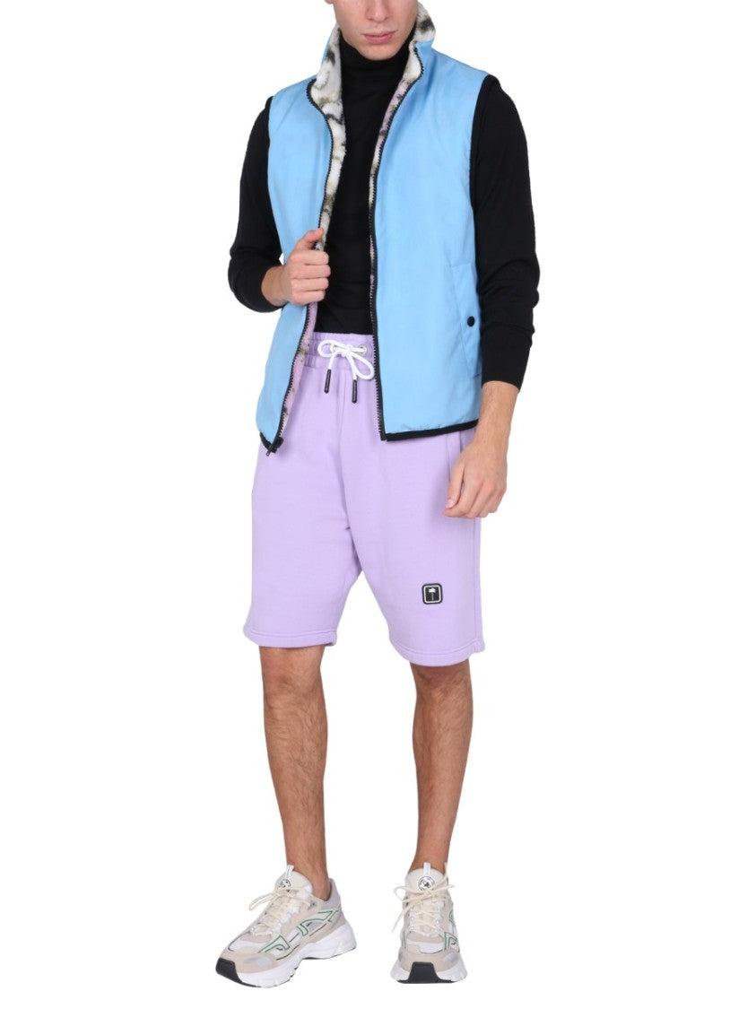 Msgm Textured Fleece Sherpa Vest