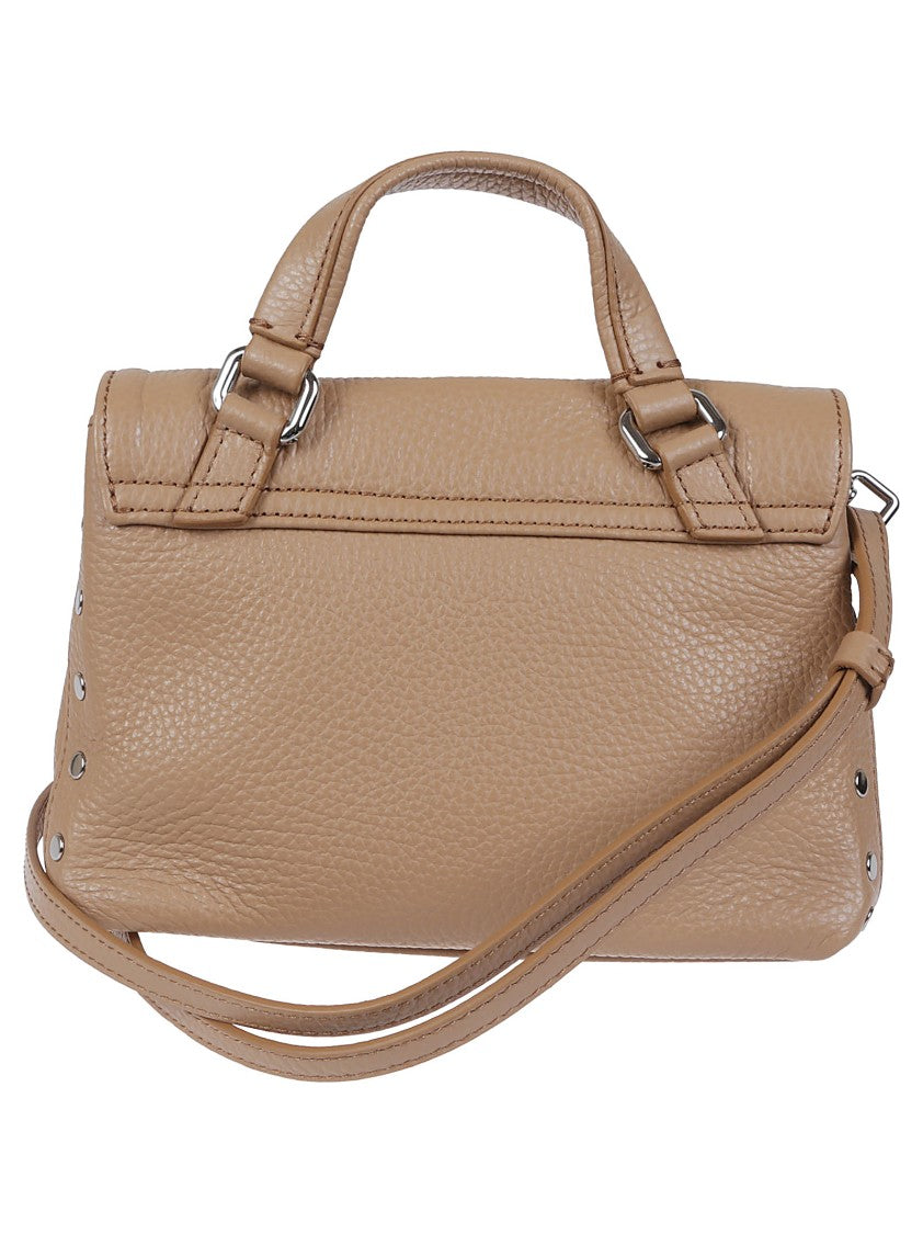 Zanellato Structured Leather Handbag With Flap Closure