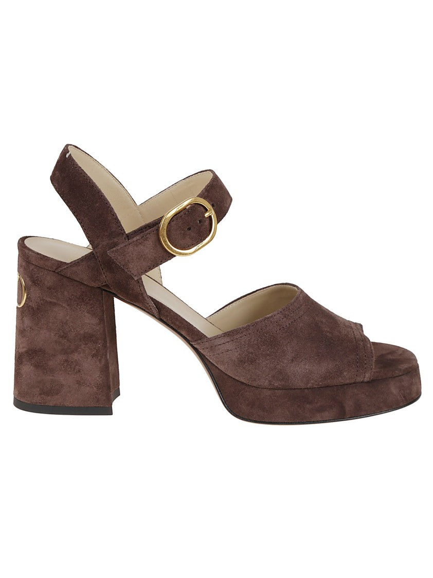 Valentino Garavani Fawcette Sandal In Crust Leather