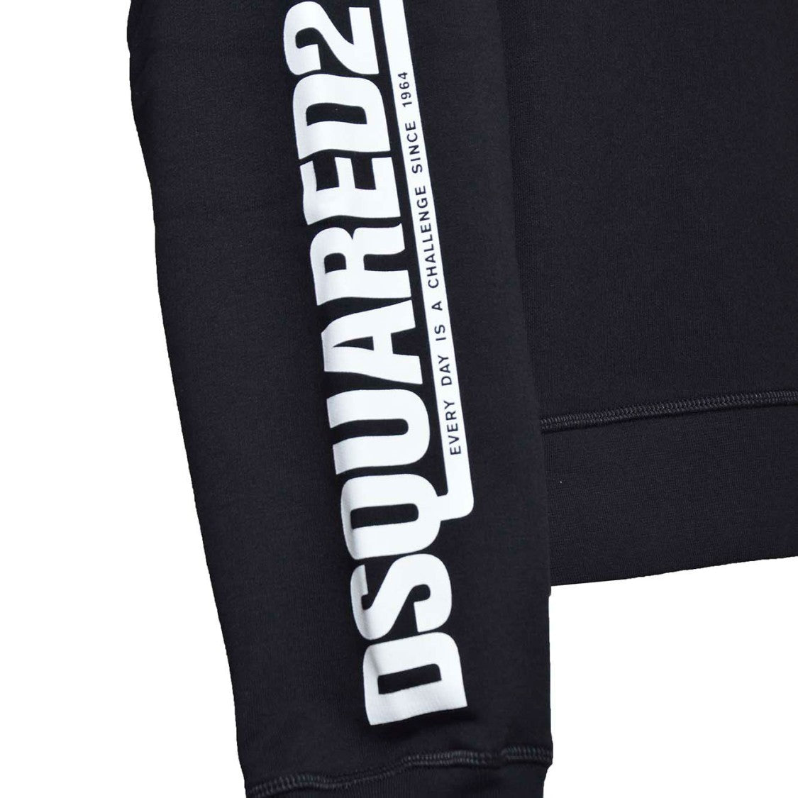 Dsquared2 Black Cotton Cipro Raglan Hoodie
