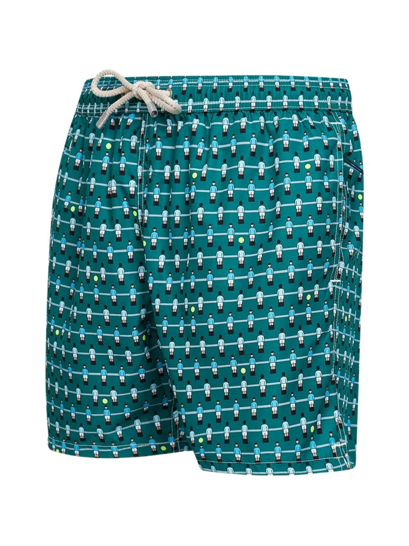 Mc2 Saint Barth Green Lighting Micro Fantasy Swim Shorts