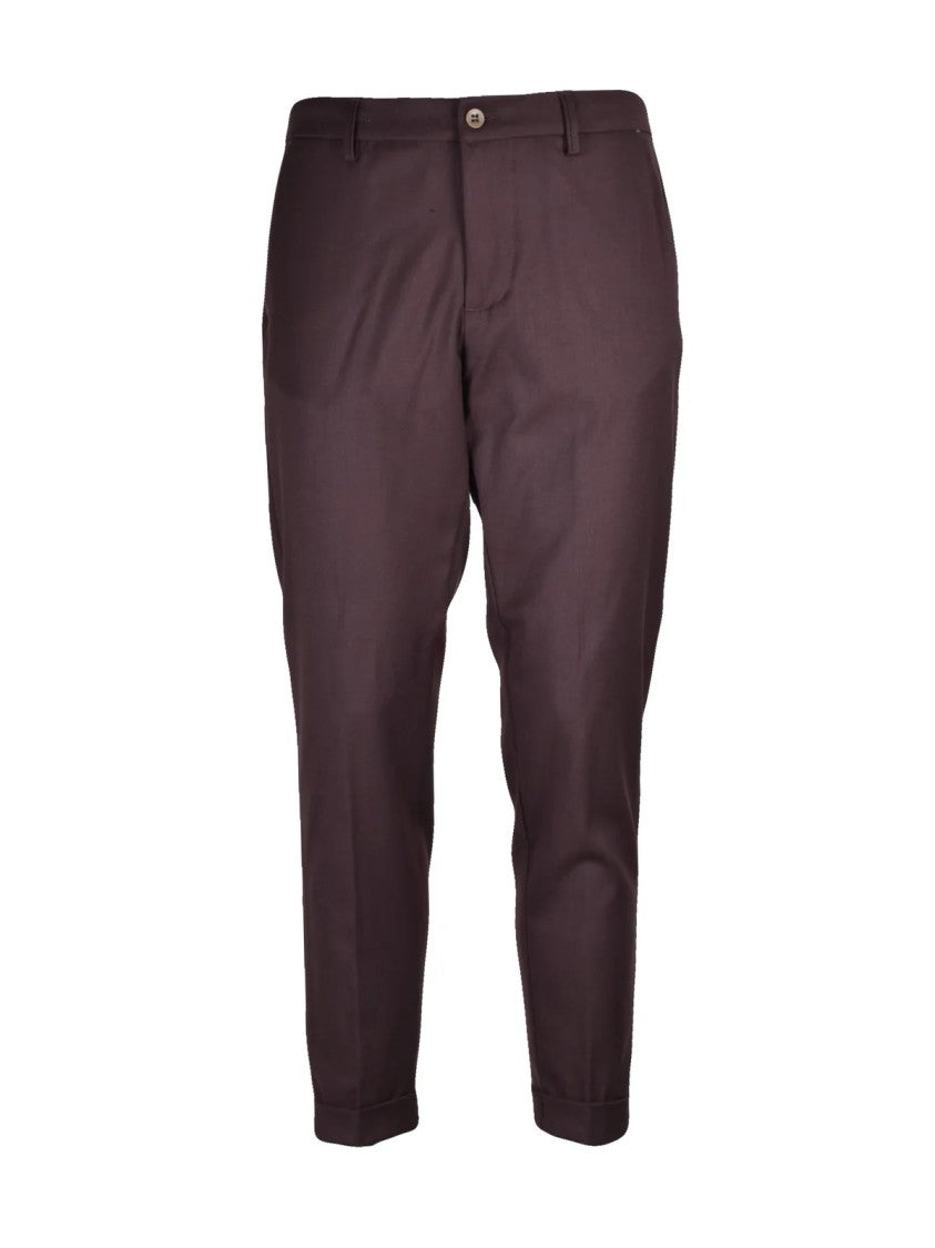 Hyps Brown Technical Blend Elasticated Tailored Pants
