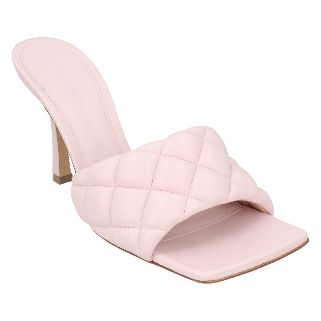 Bottega Veneta Padded Mule Pink