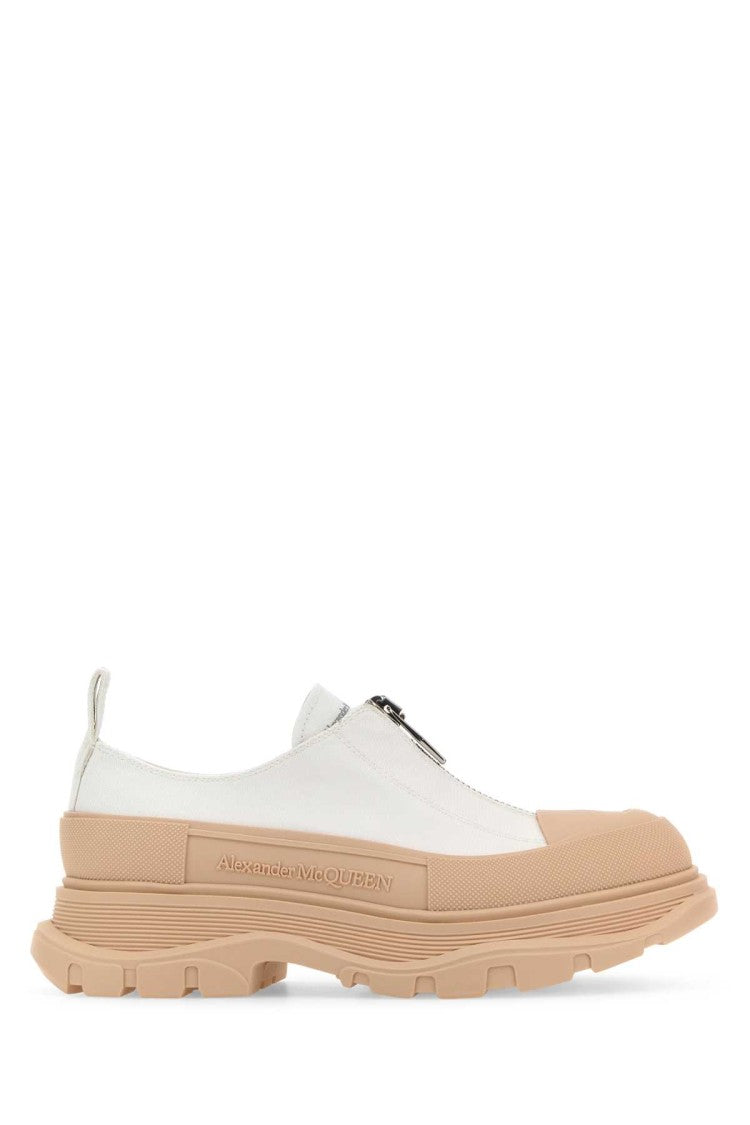Alexander Mcqueen Two-Tone Canvas Tread Slick Sneakers