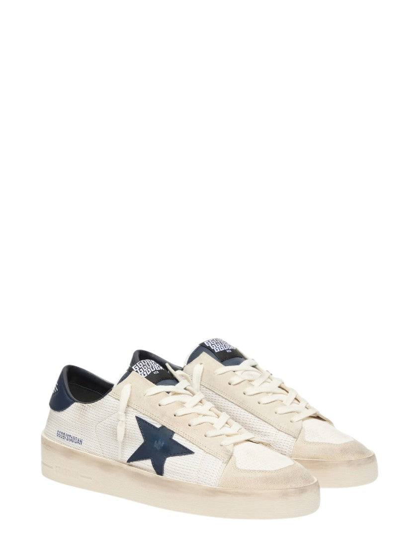 Golden Goose Blue Leather Stardan Sneakers