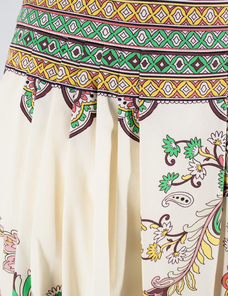 Etro High-Waisted Midi Skirt With Paisley Motif