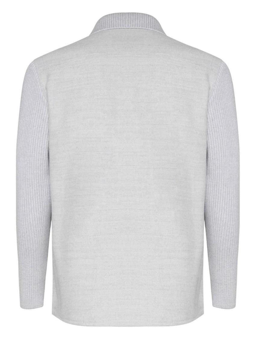 Eleventy Knitted-Panels Jacket