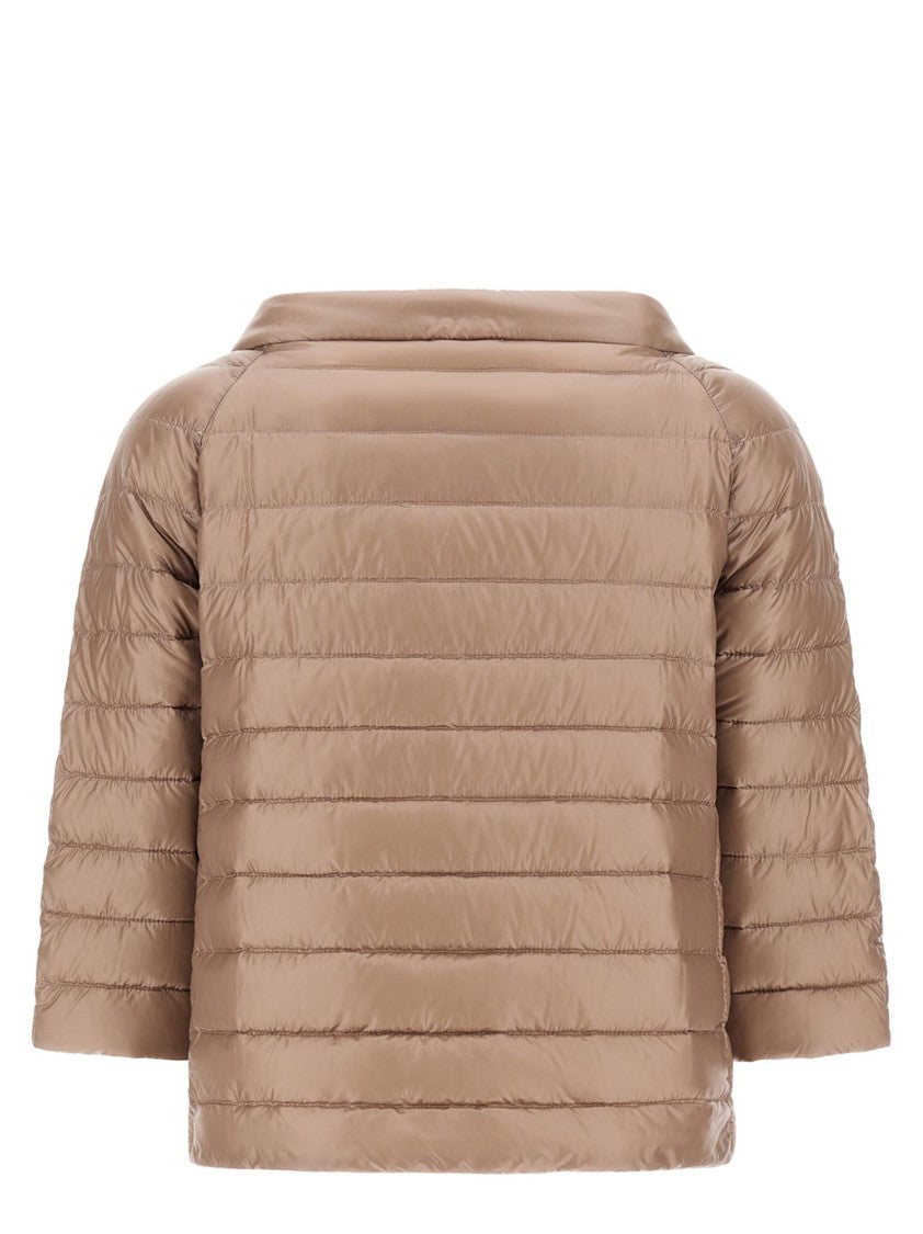 Herno Boxy Brown Quilted Coat