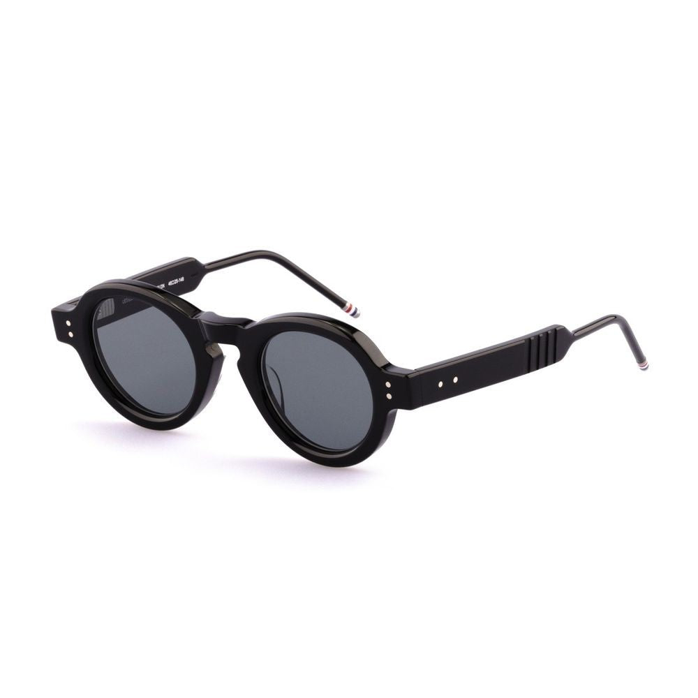 Thom Browne Ues922a - G0002 Round Black Acetate Sunglasses
