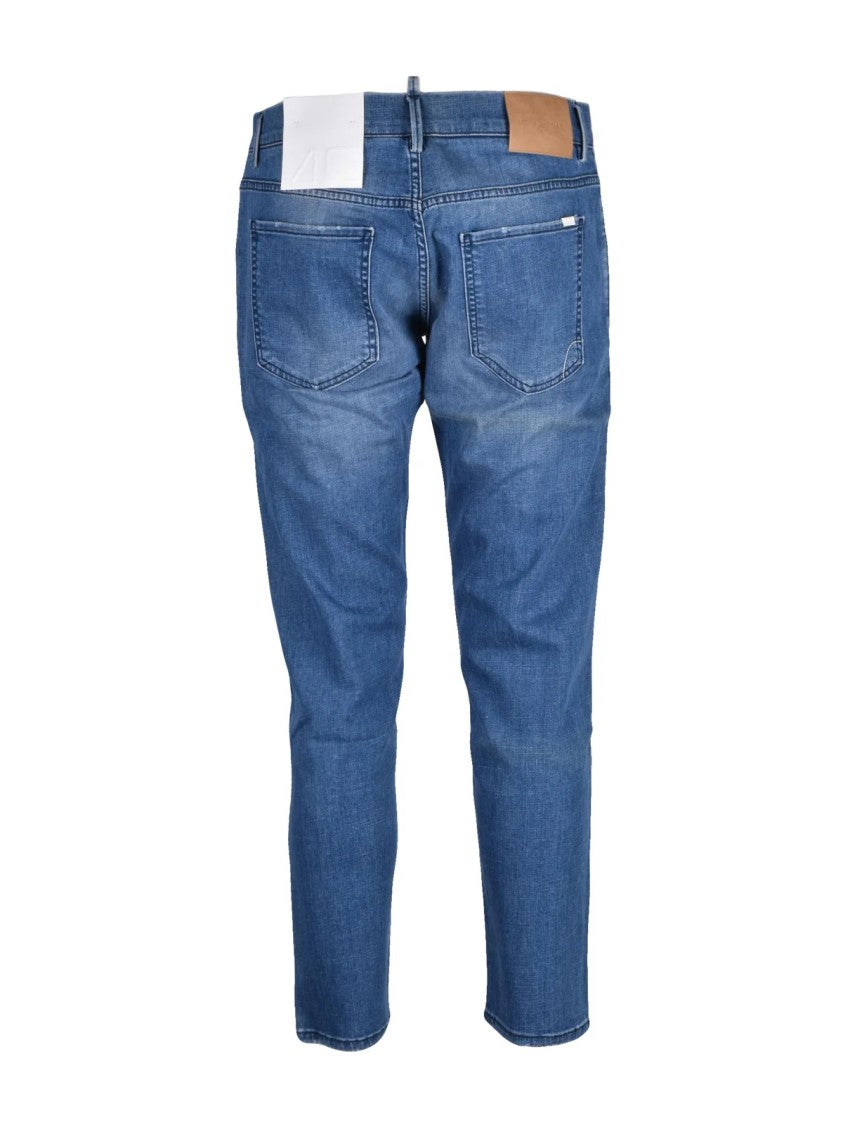 Michael Coal Blue Cotton Elastane Slim Fit Jeans