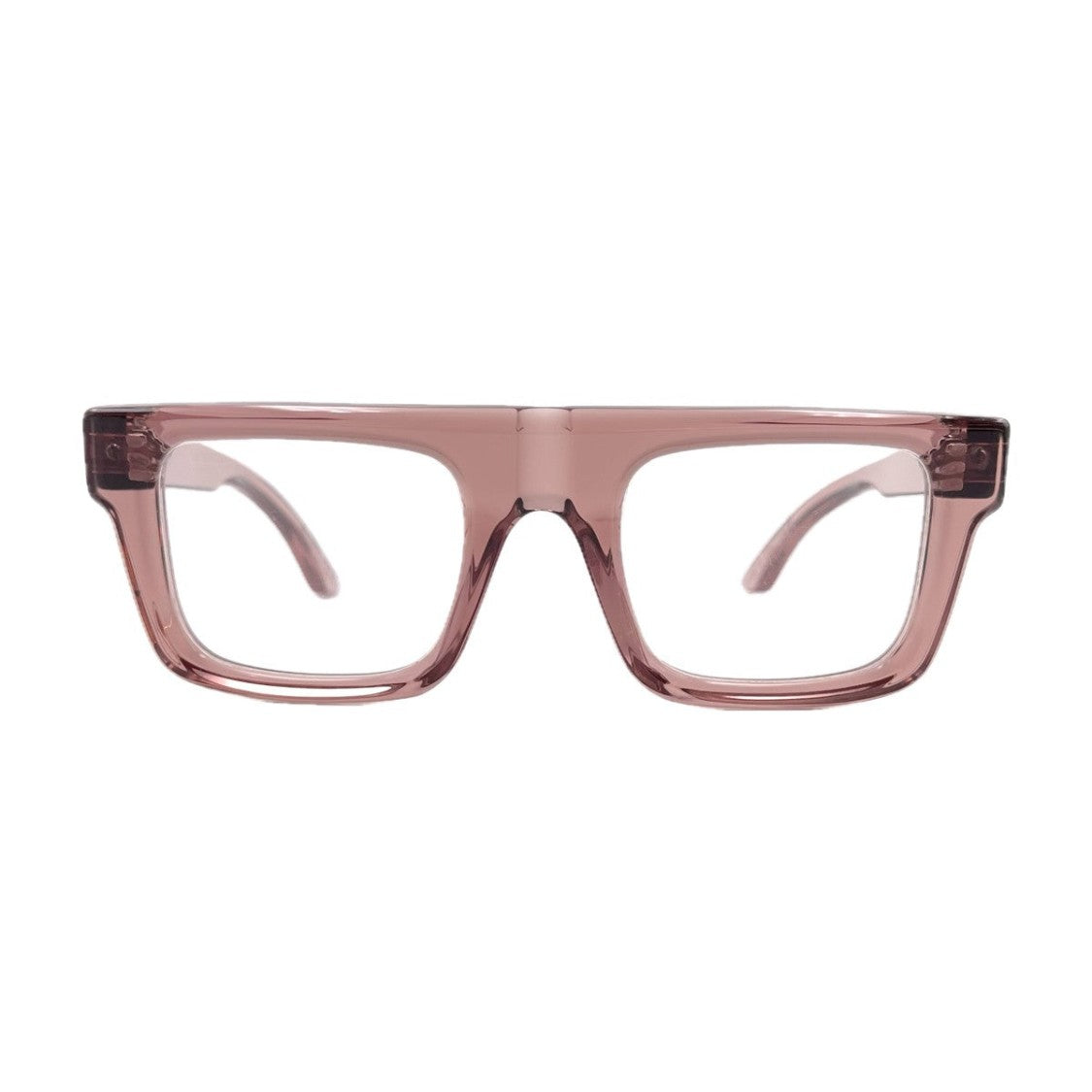 Panetti Eyewear Brown Sand Acrylic Rectangular Sunglasses