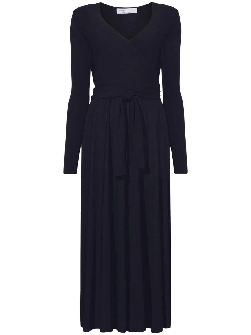 Proenza Schouler Matte Crepe Wrap Dress