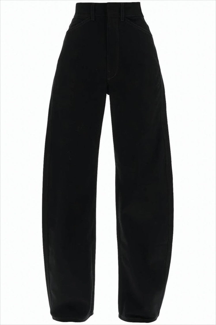 Lemaire High-Waisted Straight-Leg Pants With Minimalist Design