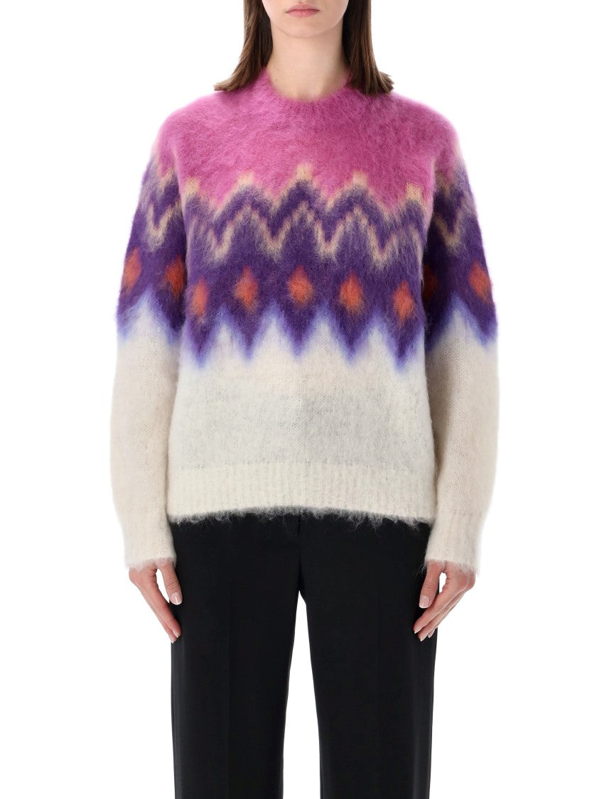 Isabel Marant Étoile Gradient Pattern Soft Knit Sweater