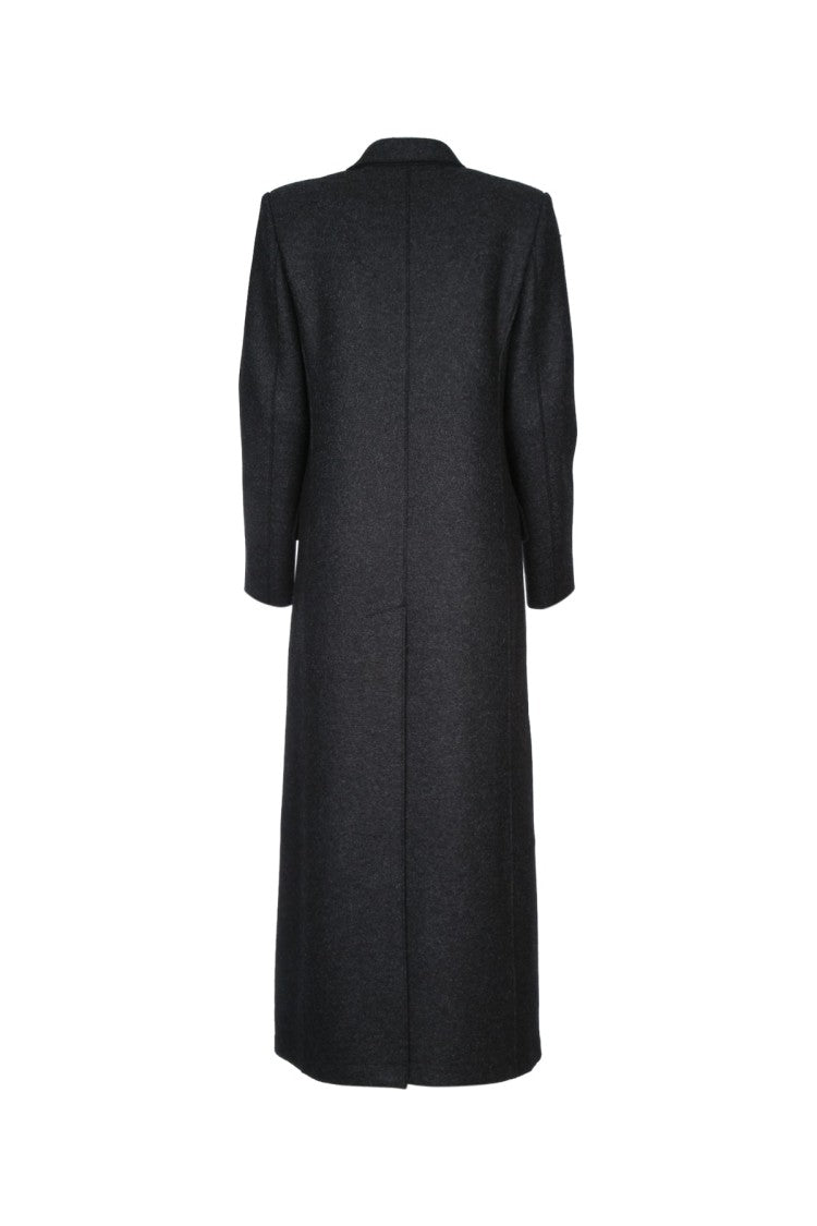 Harris Wharf London Women Long Double Breasted Tailored Coat Pressed W