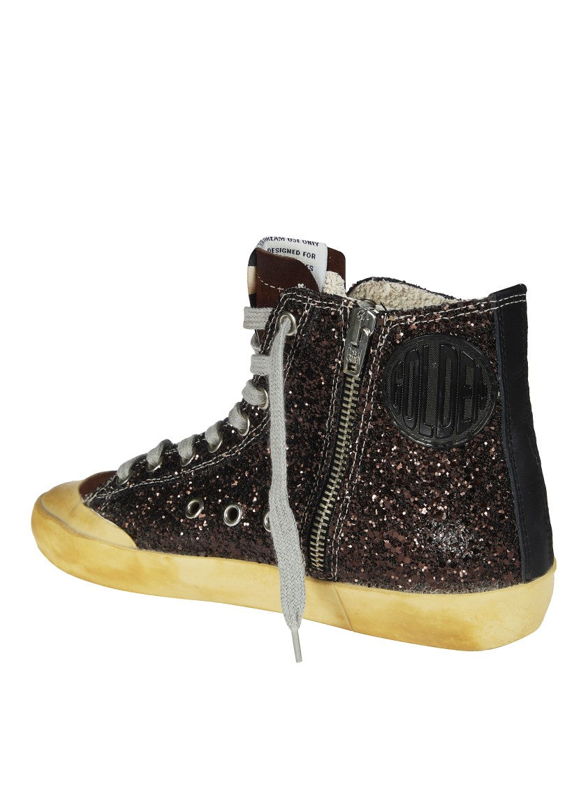 Golden Goose Francy Penstar Glitter High-Top Sneakers