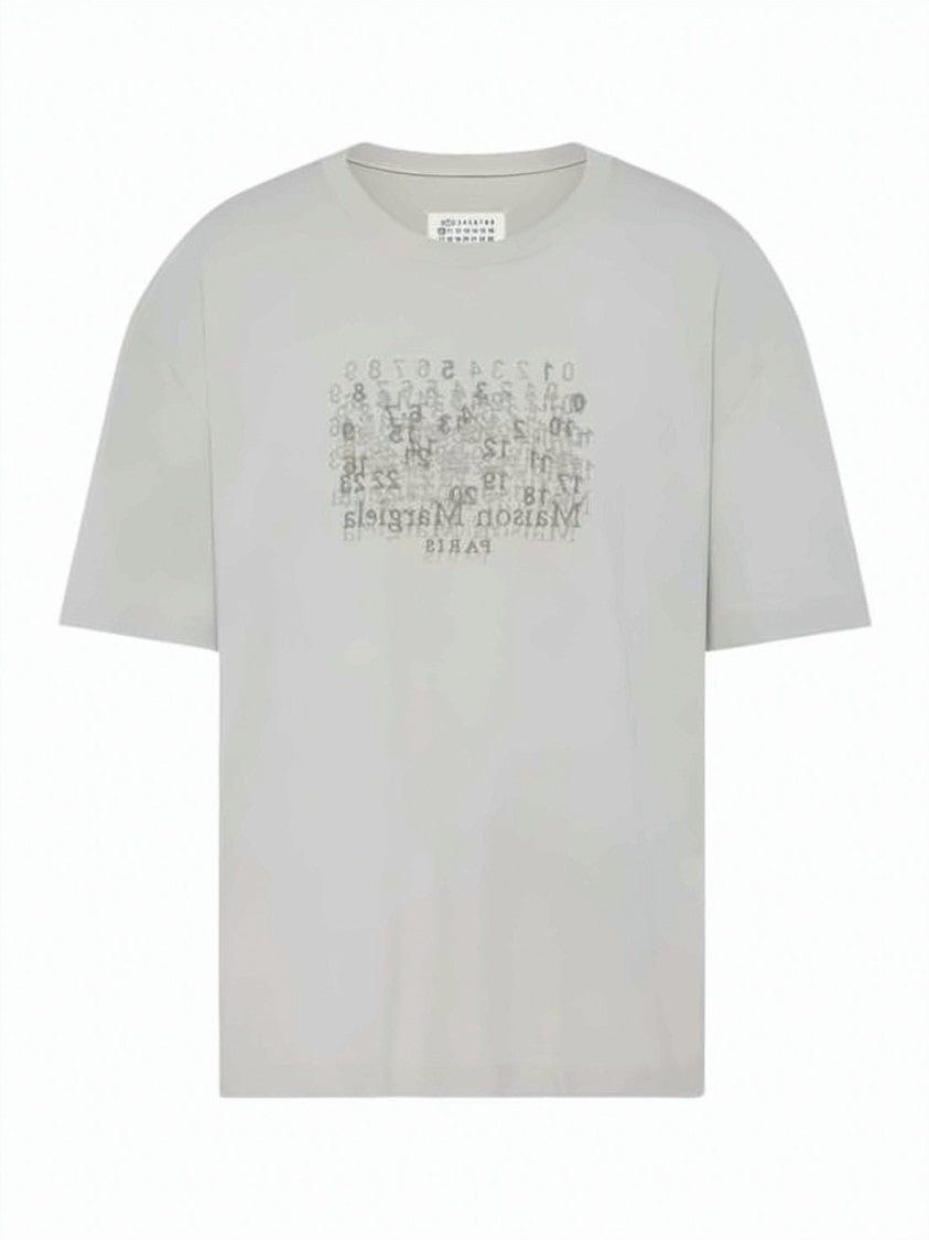 Maison Margiela Loose-Fitting Grey Cotton T-Shirt