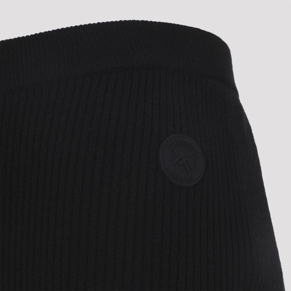 Yves Salomon Black Wool Leggings