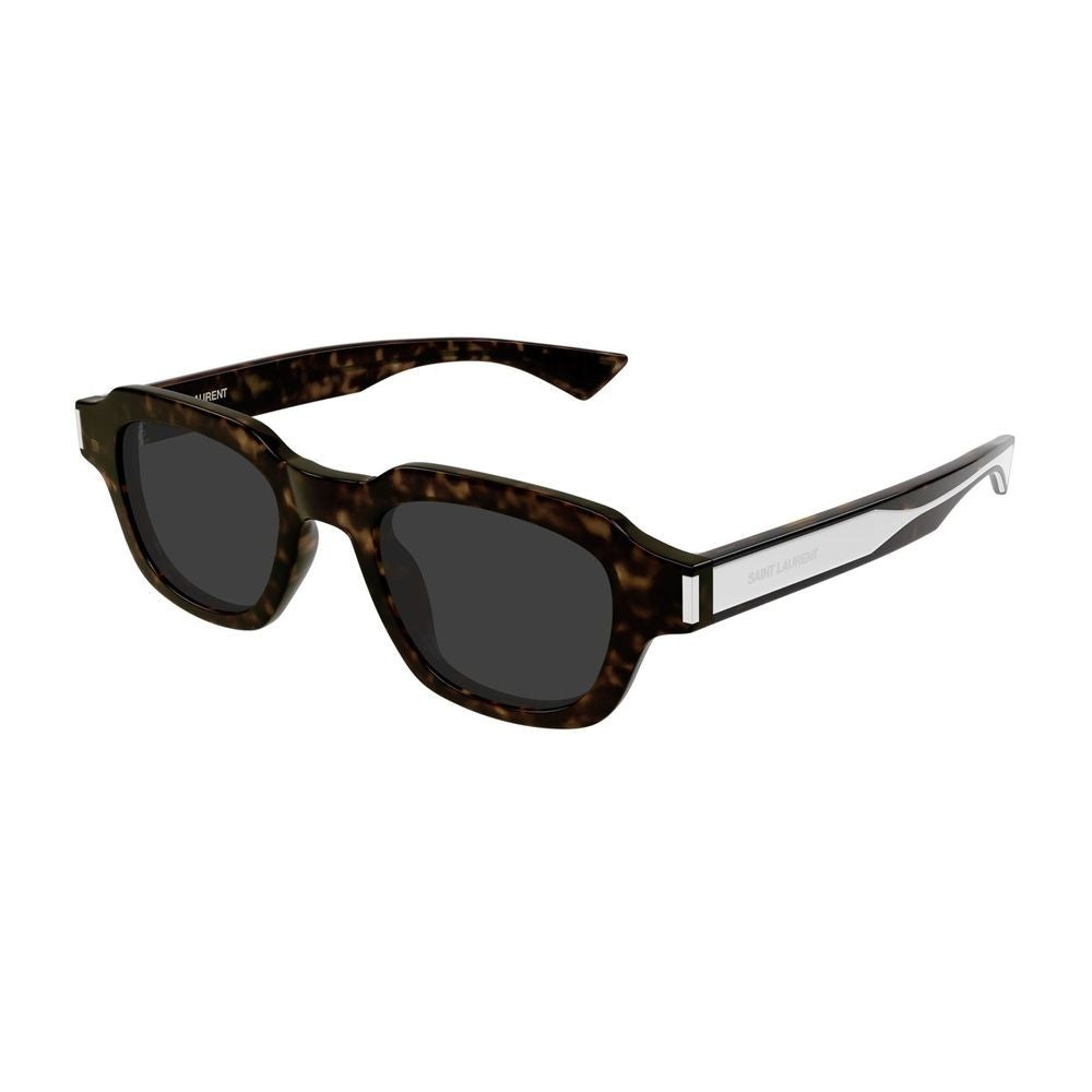 Saint Laurent Sl 791 Linea Corner Angle Square Havanna Acetate Sunglasses