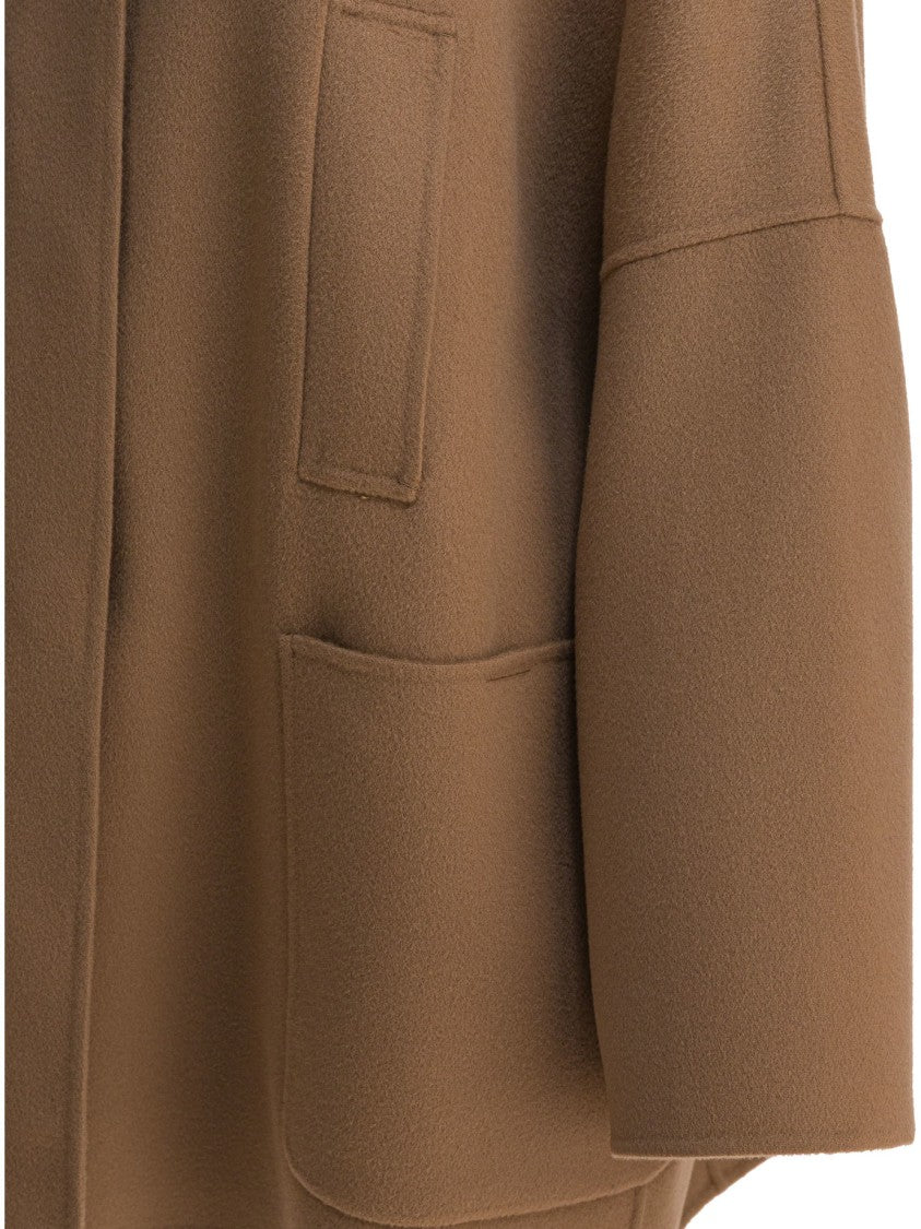 Max Mara Boxy Brown Wool Coat