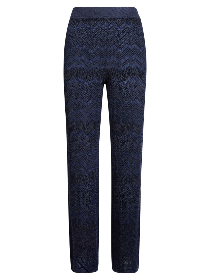 Missoni Zigzag Knit Straight-Leg Pants